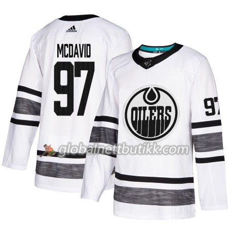 Edmonton Oilers Hockeydrakt Connor McDavid 97 Hvit 2019 NHL All-Star Adidas Authentic - Herre